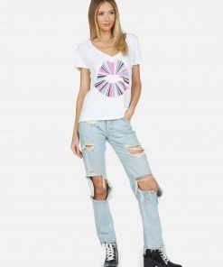 Lauren Moshi Cruz Rainbow Ray Lip Short Sleeve