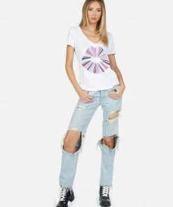 Lauren Moshi Cruz Rainbow Ray Lip Short Sleeve