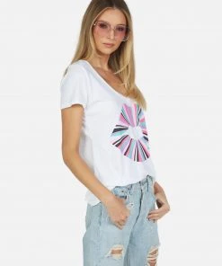 Lauren Moshi Cruz Rainbow Ray Lip Short Sleeve