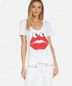 Lauren Moshi Short Sleeve Cruz Kiss Face 7 Lauren Moshi Short Sleeve Cruz Kiss Face