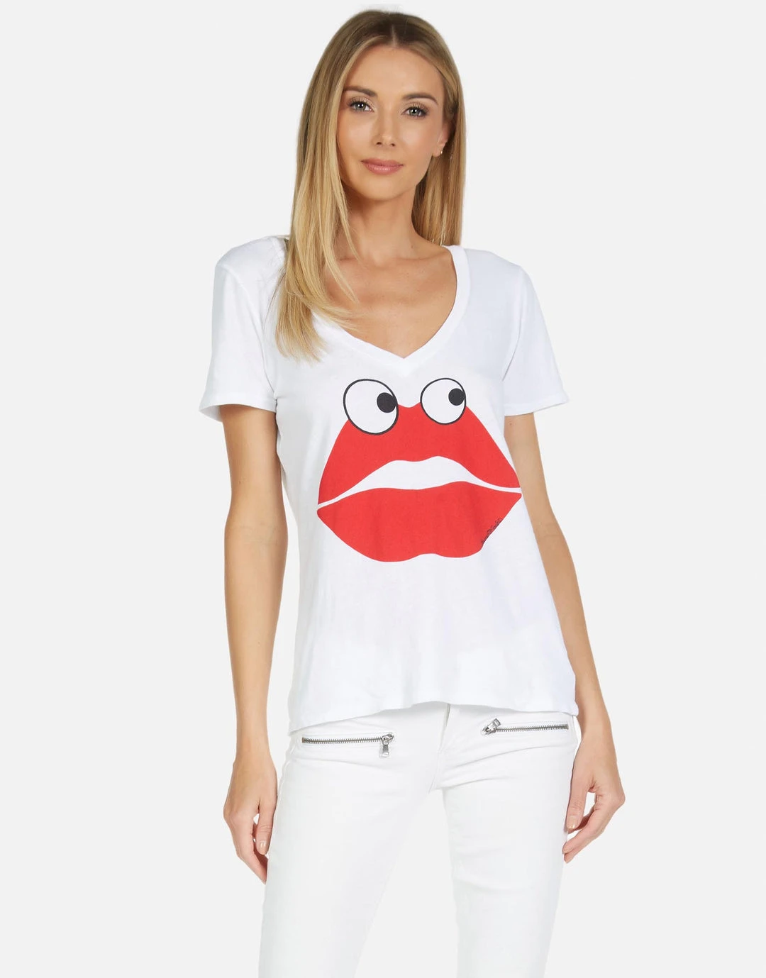 Lauren Moshi Short Sleeve Cruz Kiss Face 4 Lauren Moshi Short Sleeve Cruz Kiss Face