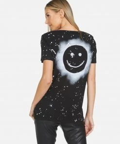 Lauren Moshi Short Sleeve Cruz Airbrush Happy
