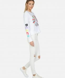 Lauren Moshi Luella Rainbow Ray Peace Long Sleeve
