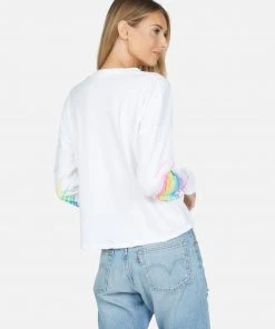 Lauren Moshi Long Sleeve Luella Neon Sparkle Star