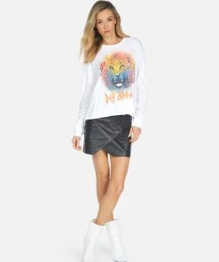 Lauren Moshi Long Sleeve Luella Def Leppard Leopard