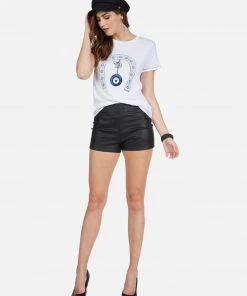 Lauren Moshi Short Sleeve Aviana Lucky Eye Horseshoe
