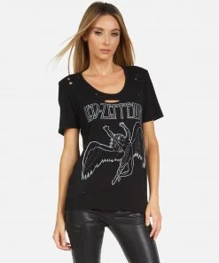 Lauren Moshi X Led Zeppelin Tops Myra Led Zeppelin Outline 14 Lauren Moshi X Led Zeppelin Tops Myra Led Zeppelin Outline