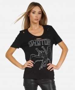 Lauren Moshi X Led Zeppelin Tops Myra Led Zeppelin Outline 17 Lauren Moshi X Led Zeppelin Tops Myra Led Zeppelin Outline