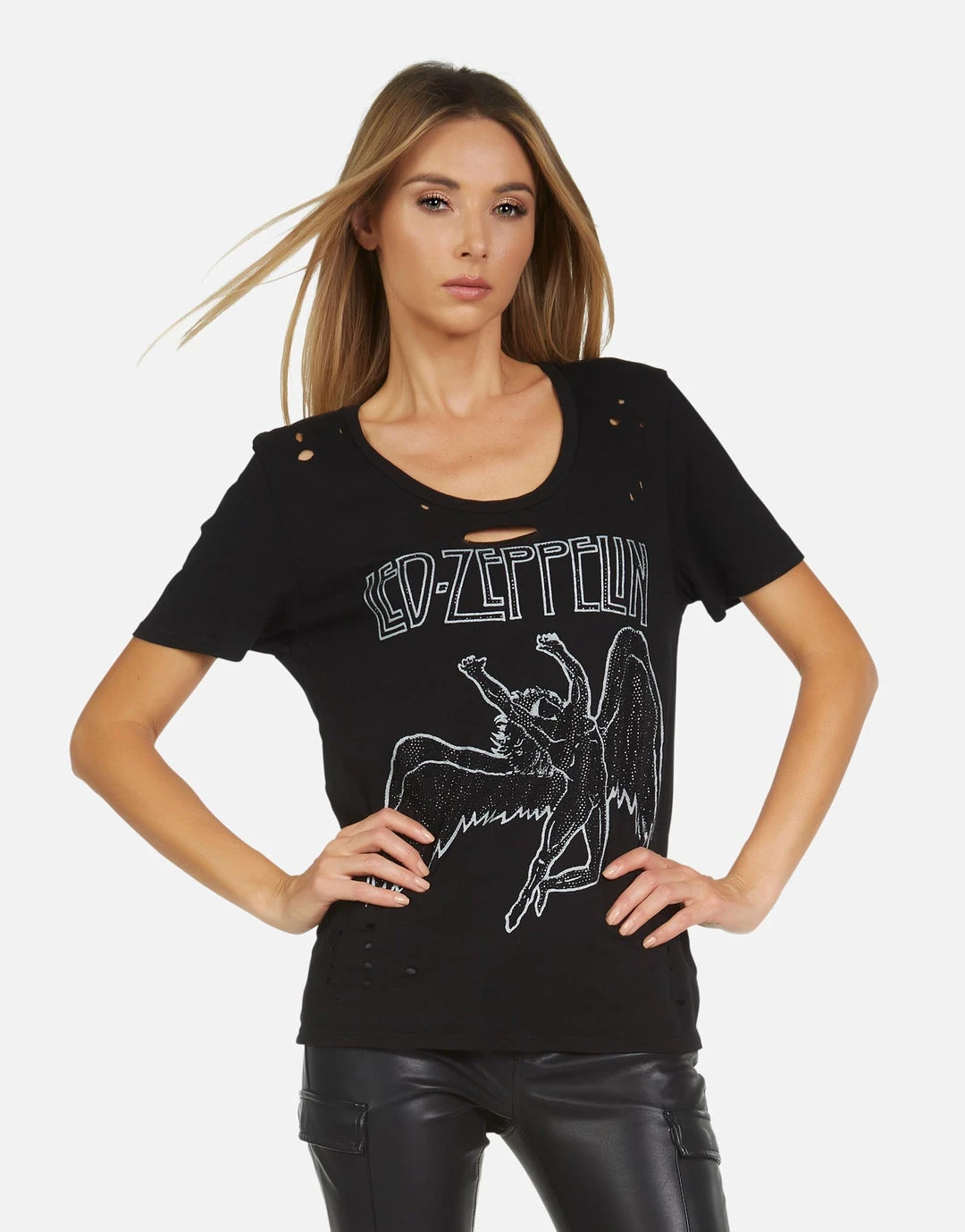 Lauren Moshi X Led Zeppelin Tops Myra Led Zeppelin Outline 8 Lauren Moshi X Led Zeppelin Tops Myra Led Zeppelin Outline