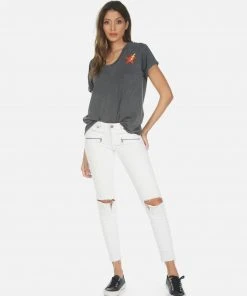 Lauren Moshi Short Sleeve Elara Rainbow Lightning Eye