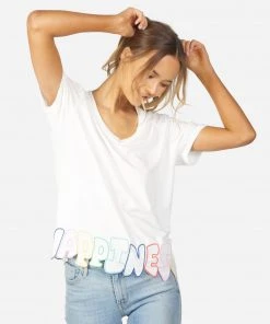 Lauren Moshi NEW Elara Happiness Embroidery