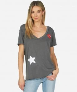 Lauren Moshi Short Sleeve Elara Star Lip
