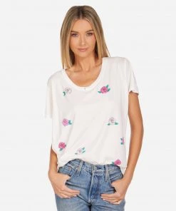 Lauren Moshi NEW Elara Pink Rose Skull