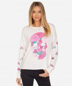 Lauren Moshi Kasia Pink Rose Skull