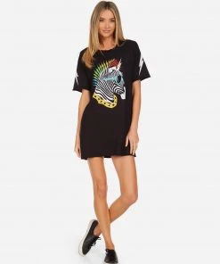 Lauren Moshi NEW Geneva Lightning Zebra