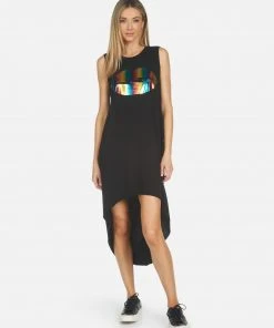 Lauren Moshi Genevieve Rainbow Foil Lightning Lip Over The Rainbow