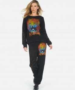 Lauren Moshi Bottoms Gia Def Leppard Leopard