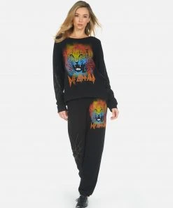 Lauren Moshi Bottoms Gia Def Leppard Leopard