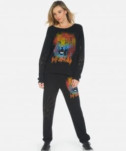 Lauren Moshi Bottoms Gia Def Leppard Leopard