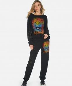 Lauren Moshi Bottoms Gia Def Leppard Leopard