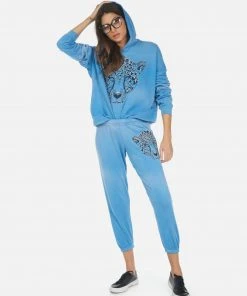 Lauren Moshi Alana Heart Leopard Bottoms