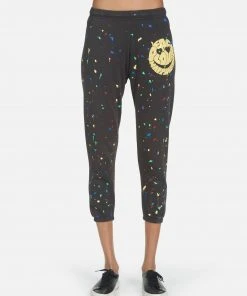 Lauren Moshi Alana Text Happy Face Bottoms