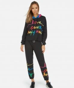 Lauren Moshi Bottoms Alana Love Peace Happiness