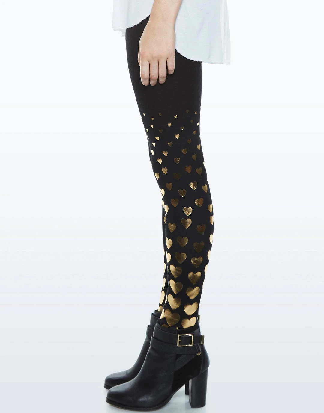 Lauren Moshi Shae All Over Foil Hearts Bottoms 4 Lauren Moshi Shae All Over Foil Hearts Bottoms