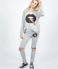 Lauren Moshi Sherri Lipstick Mouth Bottoms