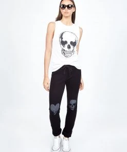 Lauren Moshi Bottoms Tiki Heart Eye Skull