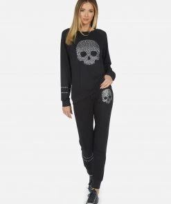 Lauren Moshi Bottoms Jess Nailhead Skull