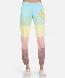 Lauren Moshi Brynn Text Happy Face Bottoms