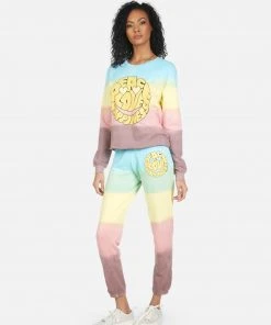 Lauren Moshi Brynn Text Happy Face Bottoms