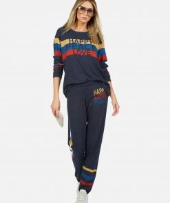 Lauren Moshi Bottoms Brynn Happy Peace Love