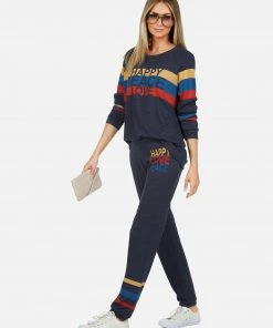 Lauren Moshi Bottoms Brynn Happy Peace Love