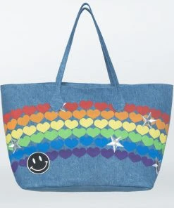 Lauren Moshi X Exclusive X Jackie Rainbow Heart Peace Love & Moshi