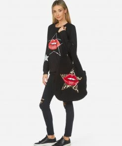 Lauren Moshi Galilea Leopard Star Lip Patch