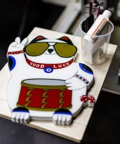 Lauren Moshi Lucky Cat Art