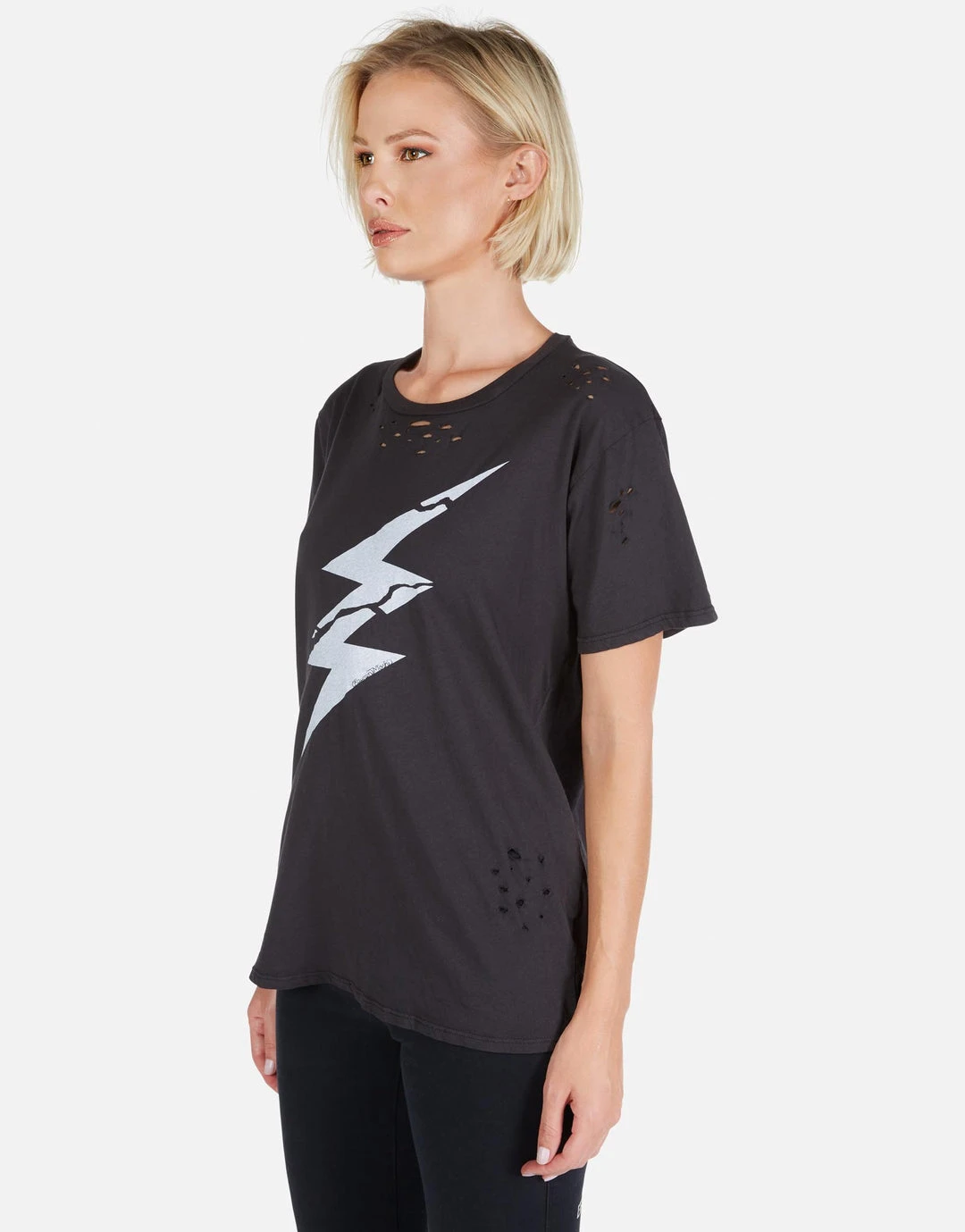 Lauren Moshi Wolf Cracked Lightning Bolt Short Sleeve 3 Lauren Moshi Wolf Cracked Lightning Bolt Short Sleeve