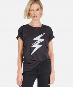 Lauren Moshi Wolf Cracked Lightning Bolt Short Sleeve 9 Lauren Moshi Wolf Cracked Lightning Bolt Short Sleeve