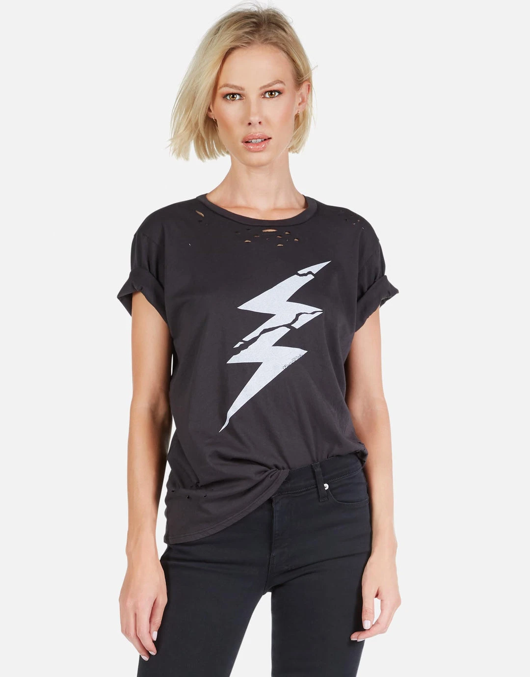 Lauren Moshi Wolf Cracked Lightning Bolt Short Sleeve 4 Lauren Moshi Wolf Cracked Lightning Bolt Short Sleeve