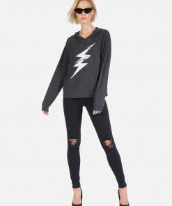 Lauren Moshi Marni Cracked Lightning Bolt Outerwear