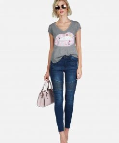 Lauren Moshi Short Sleeve Emmalyn Elements Lip