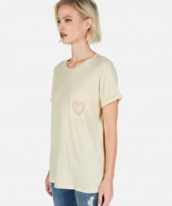Lauren Moshi Iris Peace & Love Butterfly Short Sleeve