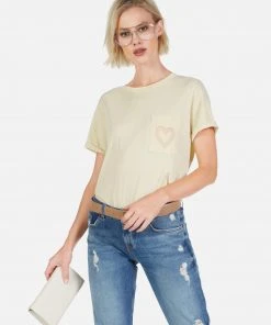 Lauren Moshi Iris Peace & Love Butterfly Short Sleeve