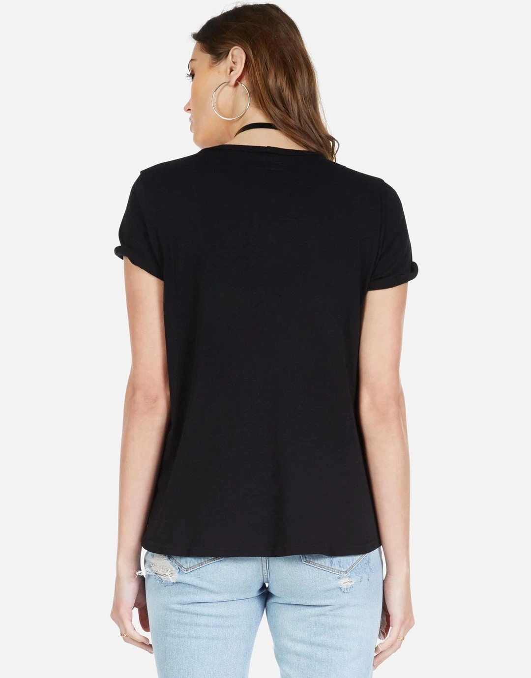 Lauren Moshi X Short Sleeve Edda Rainbow Smudge Lip 2 Lauren Moshi X Short Sleeve Edda Rainbow Smudge Lip