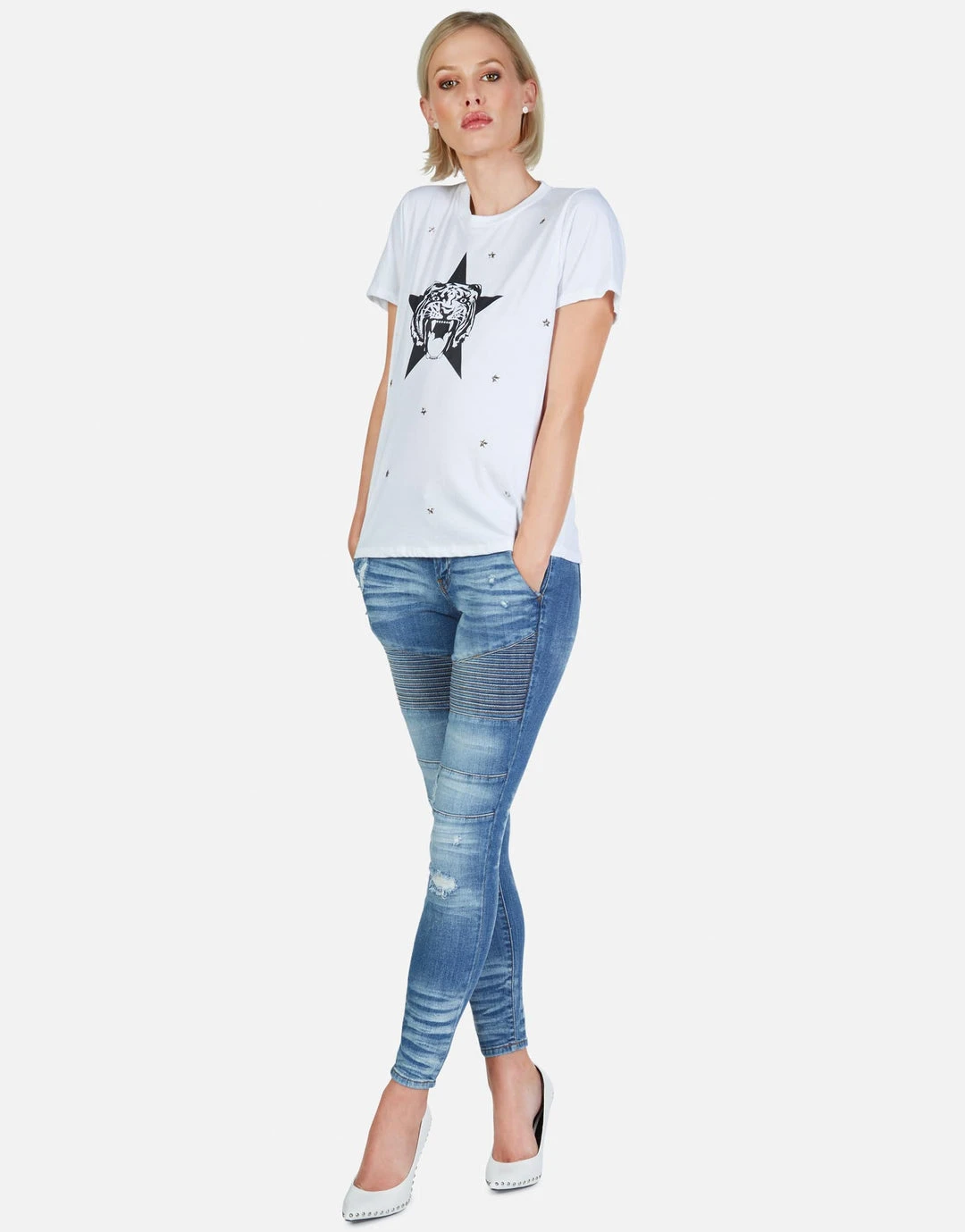 Lauren Moshi Short Sleeve Croft Star Tiger 6 Lauren Moshi Short Sleeve Croft Star Tiger