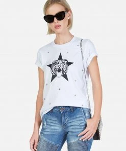 Lauren Moshi Short Sleeve Croft Star Tiger
