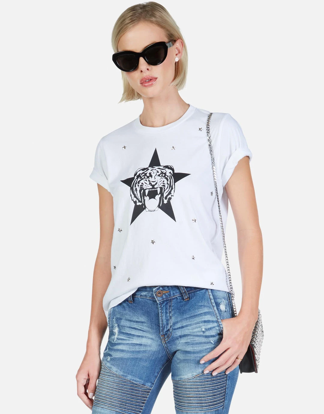 Lauren Moshi Short Sleeve Croft Star Tiger 1 Lauren Moshi Short Sleeve Croft Star Tiger