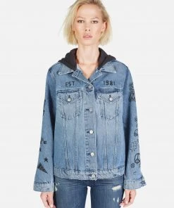 Lauren Moshi Stevie Varsity Panther Outerwear